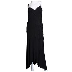 Vintage Alex Evenings Babydoll Dress 8‎ Asymmetric Elegant Sophisticated Stretch